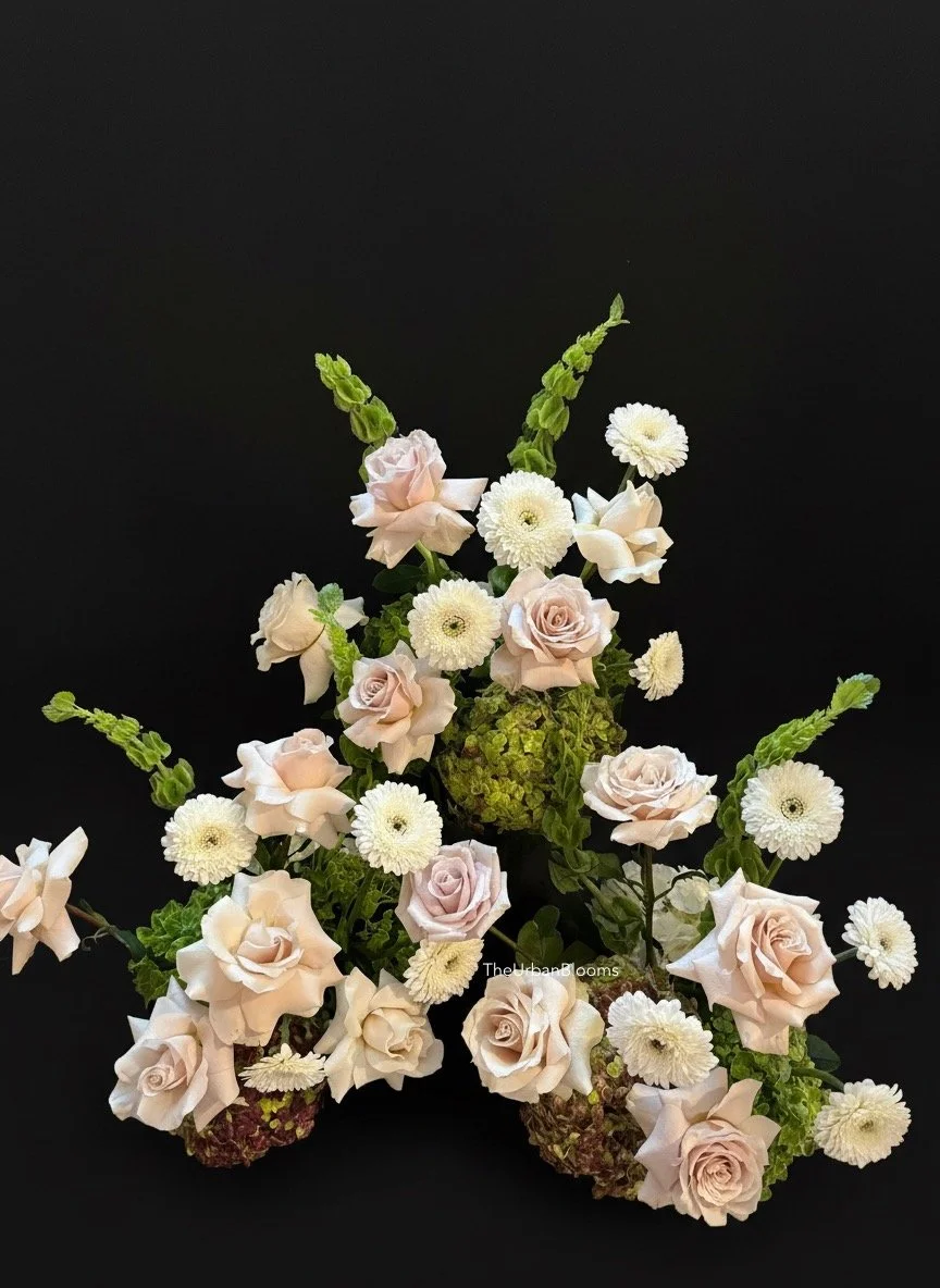 Fresh flower centrepieces