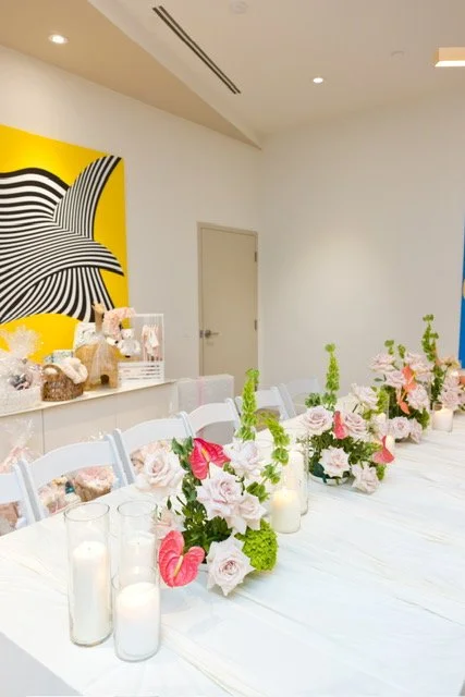 Baby shower florals